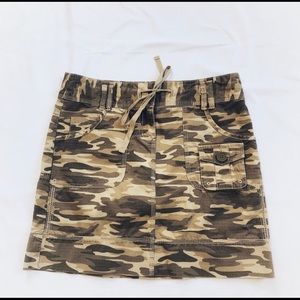 NWT Camo mini skirt